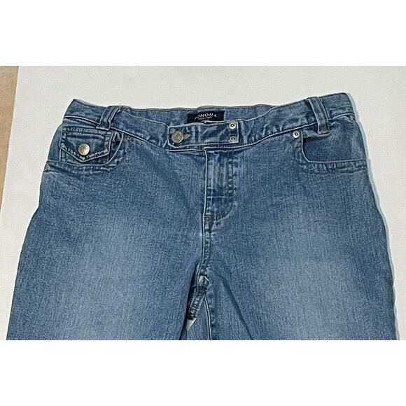 Sonoma bermuda cuffed shorts womens 6 petite 28 x 10 Kohl's blue - Picture 2 of 6